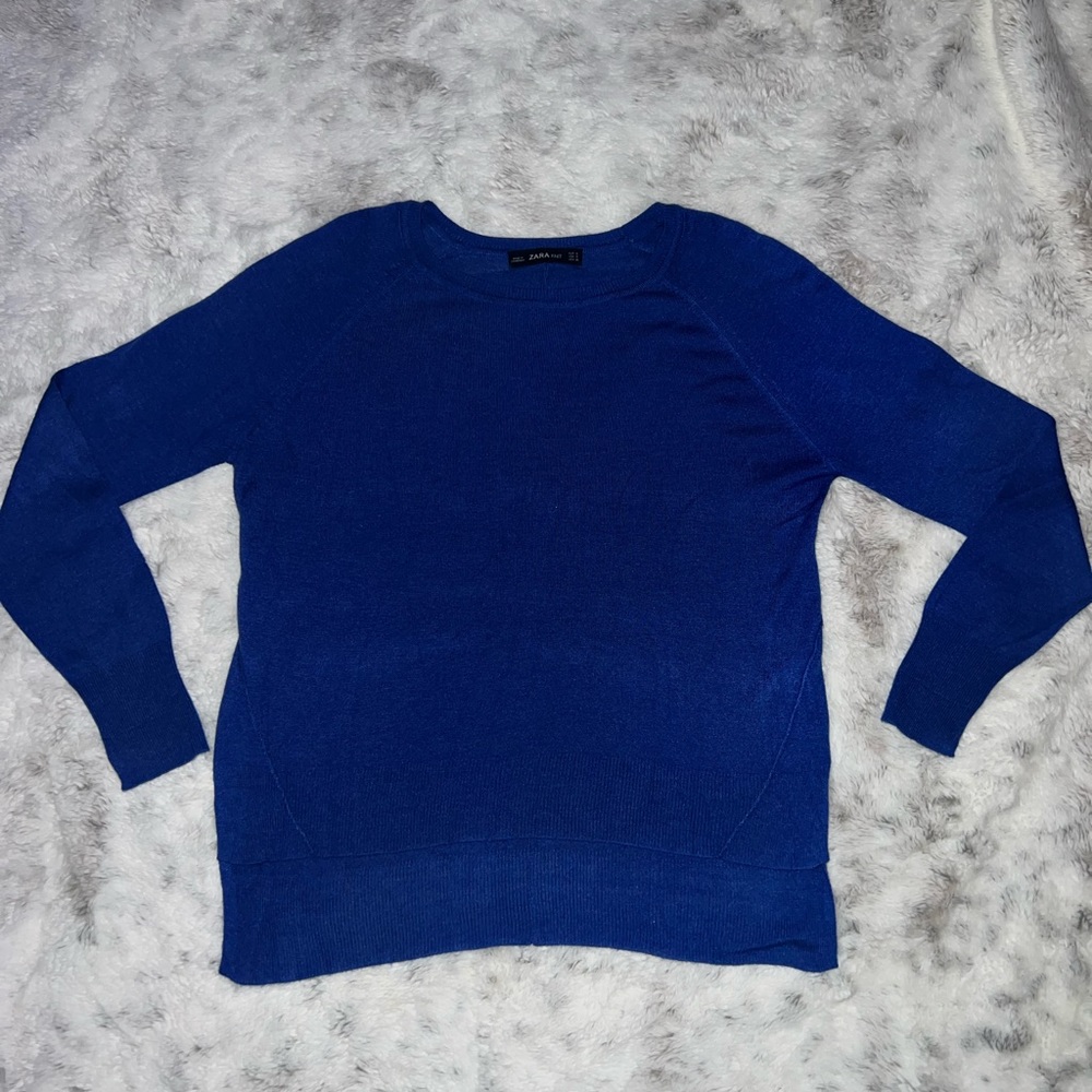 ZARA knit Size small/Medium BLUE